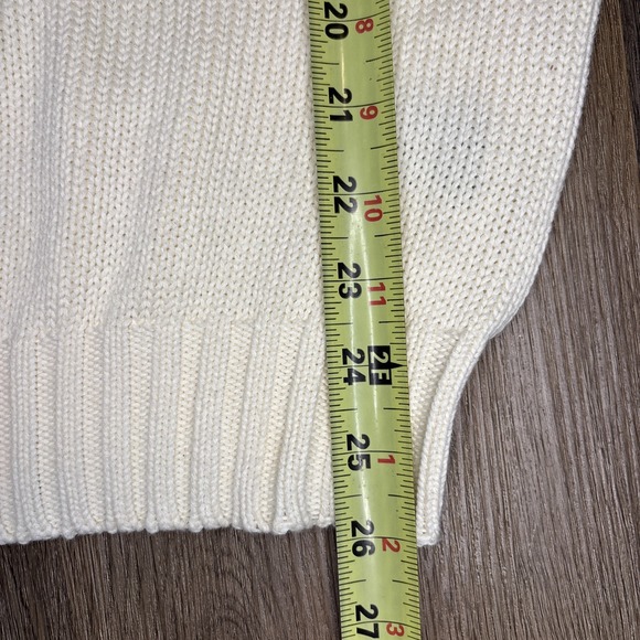Polo Ralph Lauren Sweater Mens XL Cream Ivory Cotton Crewneck Pullover Classic - Picture 9 of 10
